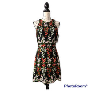 Gianni Bini Formal Floral Cape Dress